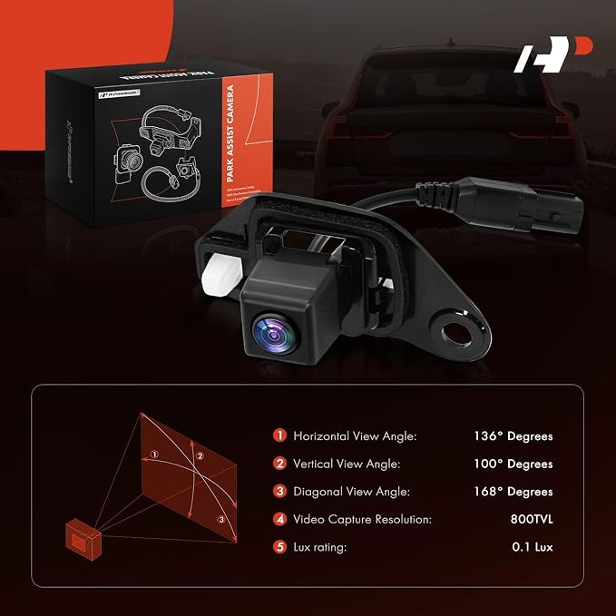 A-Premium Park Assist Camera Rear View Backup Reverse Camera Compatible with Select Lexus Models - 2013 2014 2015 RX350 - Replace# 8679048141