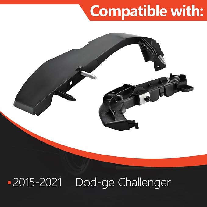 Bumper Support Brackets Cover Retainer Mount Retainer Kit Fits for 2015-2021 Dod-ge Challenger Replaces 68375013AA 68259546AA 68024342AD 68024343AD (Front Left and Right Side)