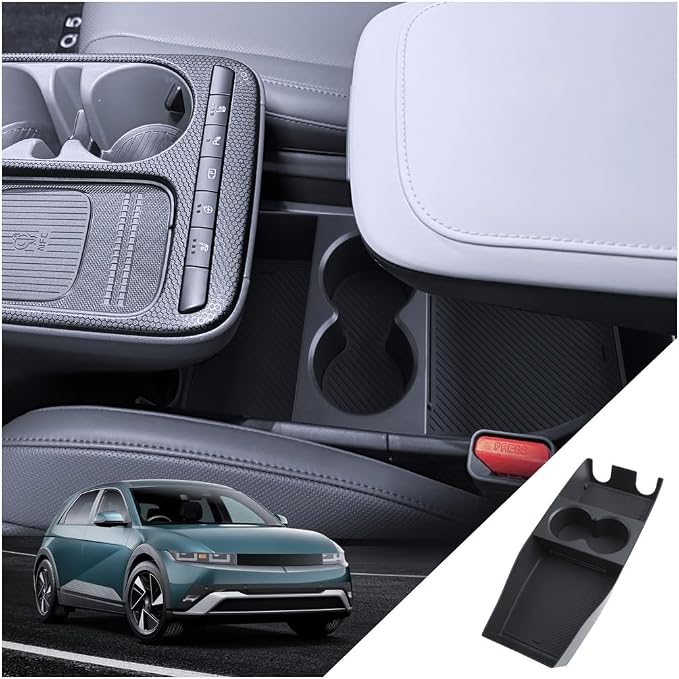 for Ioniq 5 Center Console Organizer 2025 2026 Hyundai Ioniq 5 Accessories Armrest Tray Middle Storage Box Insert Container Durable ABS Plastic (Not Fit Ioniq 5 N)