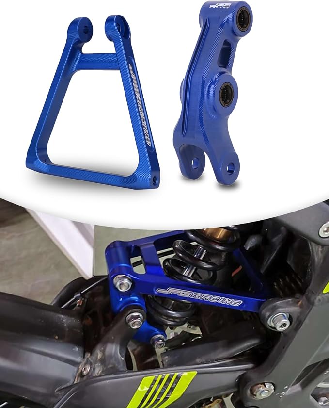 JFG RACING Sur Ron Suspension Linkage + Triangle Link Kit Set Motorcycle Rear Shock Suspension Link Kit Compatible To Sur Ron X X160 X260 Electric Dirt Bike POLARSEA BLUE