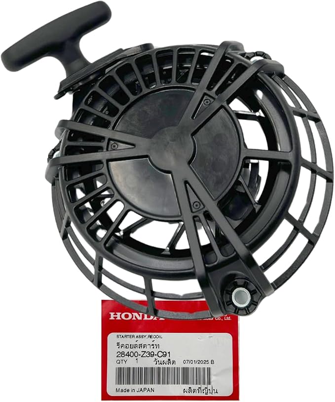 KINDZA Genuine 28400-Z39-C91 Rewind Recoil Starter for Honda EB2000I EU2000 EB2000 Generators, Replace 28400-Z07-004 Recoil Starter 28400-Z39-305