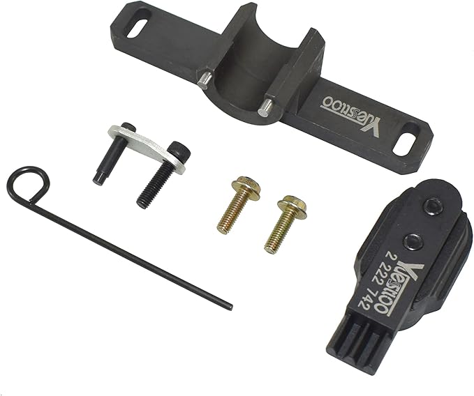 2801 Flywheel Holder Flex Plate Lock Tool & 7676 Oil Seal Repair Kit with Balance Shaft & Oil Pump Alignment Tool Set, Compatible with BMW N20 N26 Engines
