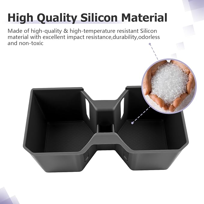 LUWU 2025 4Runner Center Console Cup Holder Compatible with 2025 Toyota 4Runner Interior Accessories Center Console Silicone Cup Holder Insert 4Runner 2025 Accessories