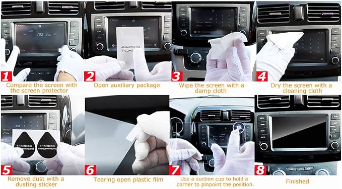 LFOTPP F150 Screen Protector for 2015-2021 2022 2023 F*ord F 150 F150 F250 F350 F450 sync2 sync3 Coupe Hatchback 8 Inch Navigation Glass Infotainment 8" Center Touch Screen Protector