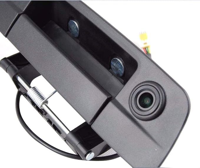 HD 170° Wide Angle Auto Vehicle Car Van Trunk Handle Button Tail Gate Rear View Reversing Backup Camera Parking Aids System Compatible with Dodge Ram 1500 2500 3500 Tailgate Handle Truck