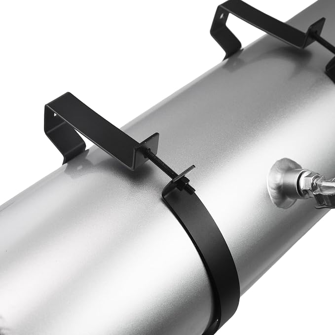 Silver Gas Tank Fuel Tank Aluminum Cylinder 6 x 20" Center Fill 2 1/8 Gallon minibike gas fuel tank For Golf Cart ,Motorcycle ,Dune Buggy ,mini bike ,go kart gas tank