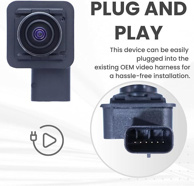 Backup Camera Replaces for 2020 2021 Ford Transit Passenger Van | 2021 Ford Transit Cargo Van/Crew Van OE Part # KK3Z19G490T KK3Z19G490D KK3Z19G490K KK3T19G490AD
