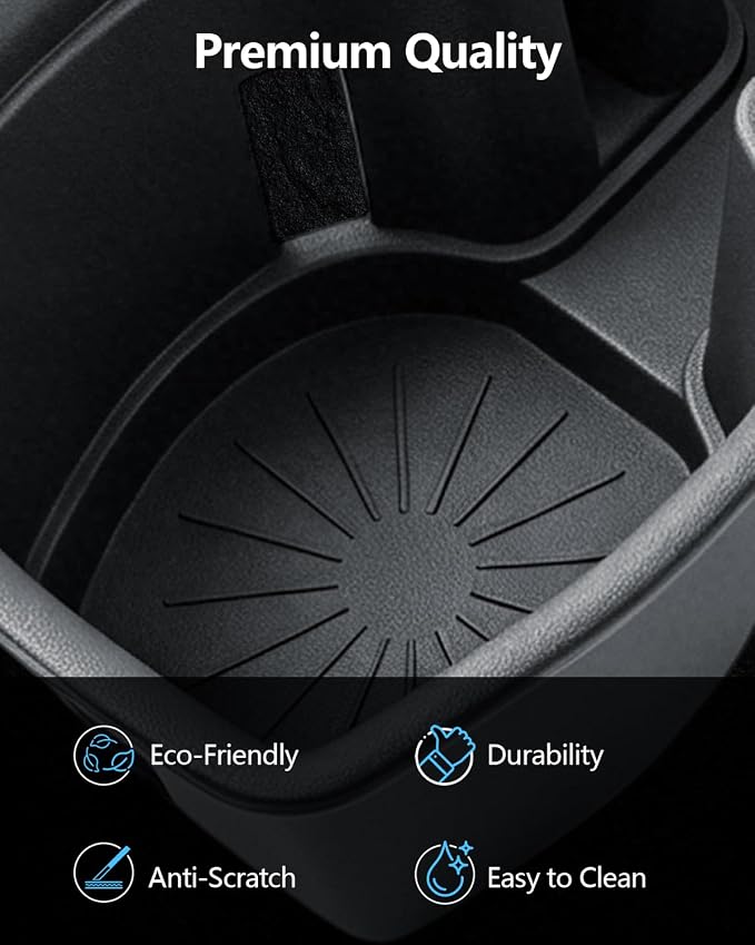SKTU 2Pack for 2026 Jeep Cherokee Wireless Charging Mat for 2026+ Jeep Cherokee Wireless Charging Pad & Cup Holder Jeep Cherokee 2026 Accessories Rubber Cup Holder Wireless Charging Mat