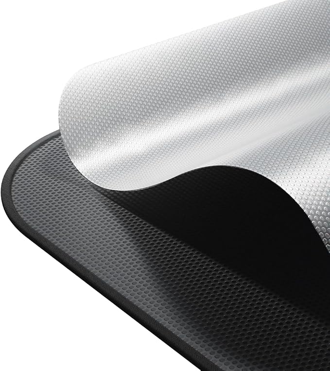 VION Tesla Model Y Roof Sunshade (2026–2025 New Model Y) – Full Blackout (No Light Transmission), Cooler Cabin, Dual-Layer Fabric with Graphene-Enhanced UV Coating, No Sagging – Black