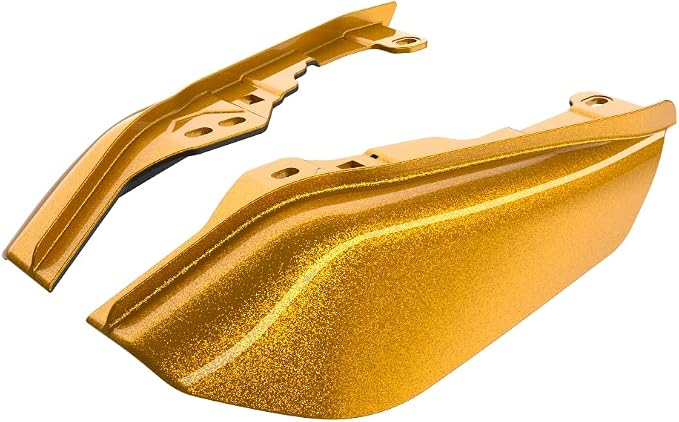 Advanblack 2024 RG Mid Frame Air Deflectors Compatible for Harley Touring Street Glide, Road King, Electra Glide, 2009-2025(Prospect Gold)