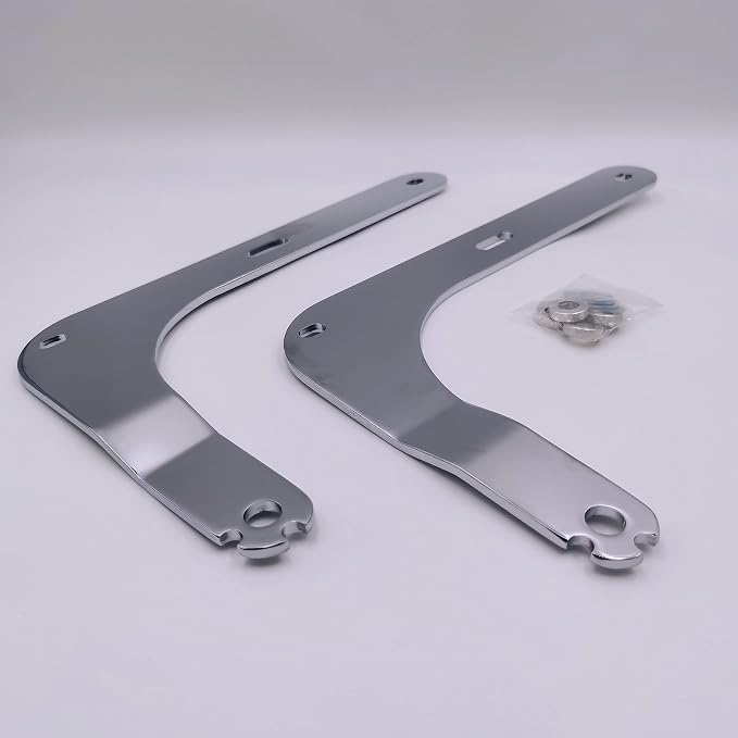 Adjustable Driver/Passenger Seat Backrest Component:Fixed Mounts (Indian Scout 14-21(Chrome))