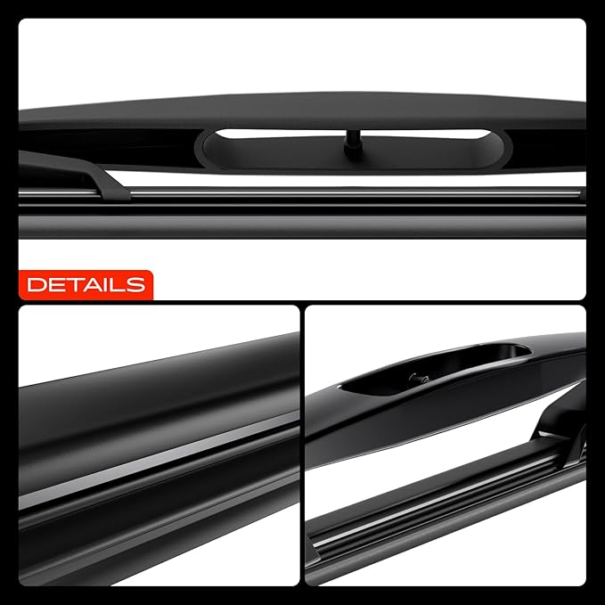A-Premium 24"+21"+10" Windshield Wiper Blades Compatible with GMC Acadia 2007-2016 & Saturn Outlook 2007-2010 - Front Rear Wipers Blade Set, TLP/Snap Claw, with Wear Indicator & Towel (Pack of 3)