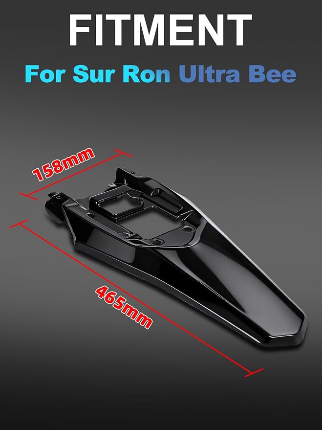 Dirt Bike Rear Fender for Surron Ultra Bee,Motorcycle Rear Seat Mudguard Mud Guard for Surron Ultrabee/Sur Ron Ultrabee
