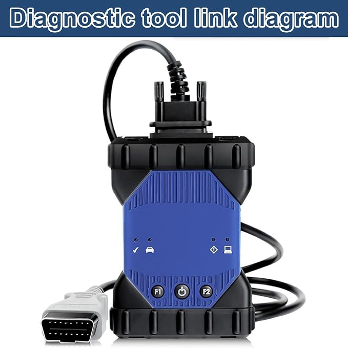 OBDii Diagnostic Tool OBD2 Diagnostic Tool F-00K-108-663 for Mdi2 Multiple Diagnostic Cable,Replace F-00K-108-663 EL-52100-1 1699200142 Cable for MDI II EL-52100 for GM Diagnotic Scanner-16 Pin