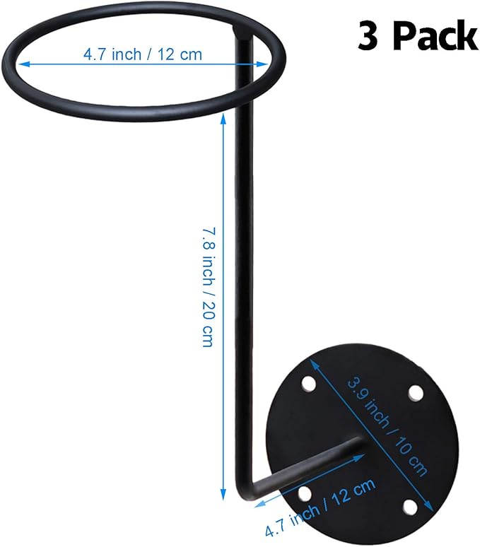 HAINANSTRY Motorcycle Accessories, 3 Pack Helmet Hanger Helmet Holder Rack Wall Mounted Hook for Coats, Hats, Caps