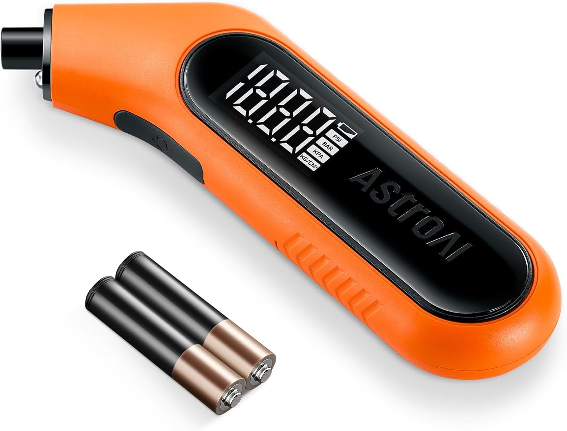 AstroAI S8 Car Battery Jump Starter, 1500A Jump Starter, AstroAI Digital Tire Pressure Gauge 300PSI Large Screen
