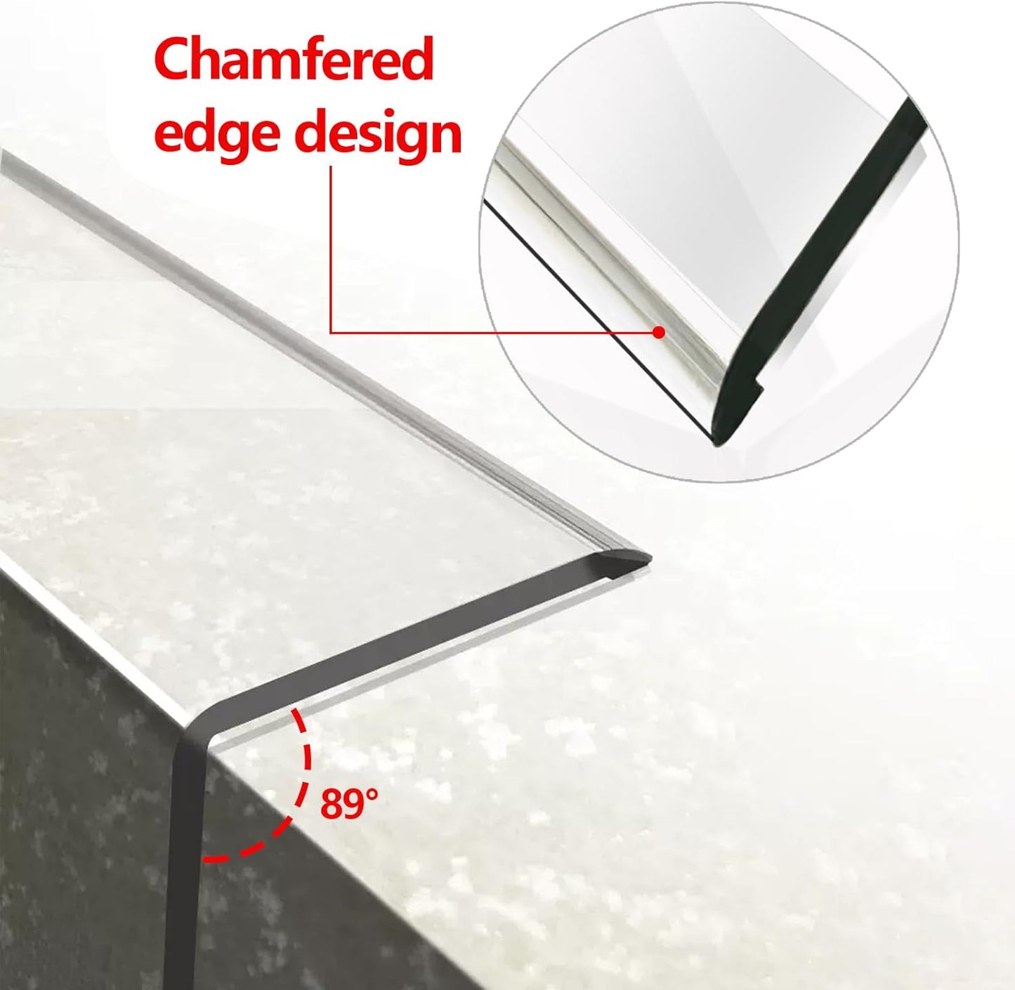 Wall Corner Protector - 2PCS, 39.4"x1.18" - Self Adhesive Clear Corner Protectors for Walls, Cabinet Doors, Edge Protector Trim; Easy to Install Corner Guards for Walls (120cm x 3cm)