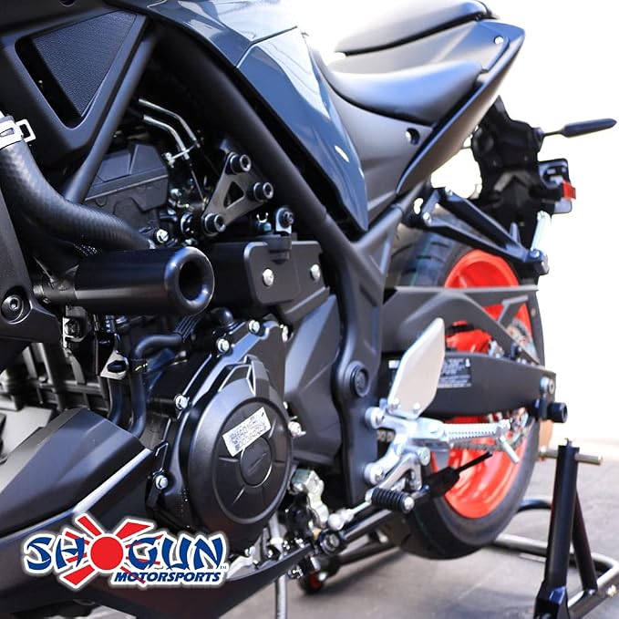 Shogun USA Made Yam MT-03 MT 03 MT03 2016 2017 2018 2019 2020 2021 2022 2023 2024 2025 2026 NO CUT Complete Kit Includes Bar Ends Swing Arm Spools and Frame Sliders Black - 755-6149