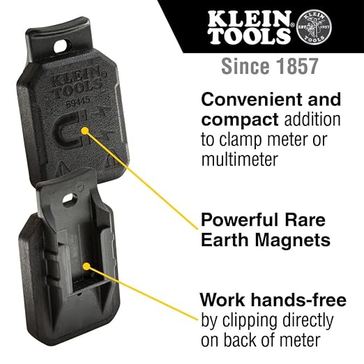 Klein Tools Line Splitter 10x and Magnetic Hanger for Klein Tools Clamp Meters and Multimeters