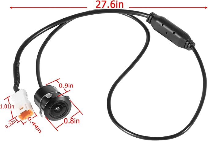 for Polaris RZR Ride Command Front Camera, 720P, IP67 Waterproof HD Camera for Factory Installed 7" Ride Command -(Not fit for XP PRO Models)