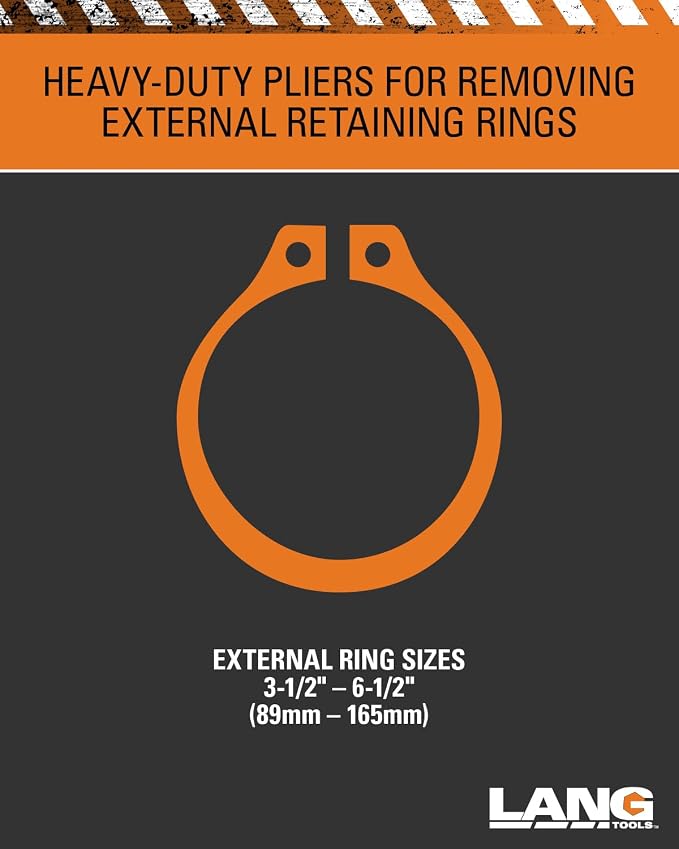 Lang Tools 1486 Heavy Duty External Retaining Ring Pliers