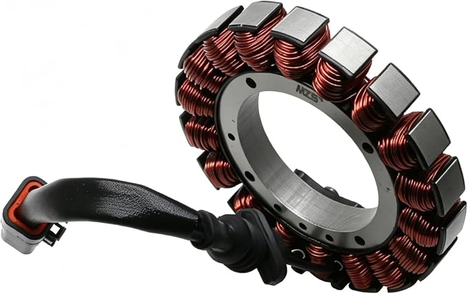 MZS Motorcycle Electric Stator Coil 30017-01 Compatible With Dyna 2004-2006 / Softail 2001-2006