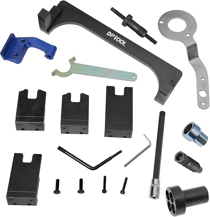 Camshaft Locking Tool Engine Timing Set Compatible with BMW B36 B37 B38 B46 B47 B48 B58 Compatible with BMW Mini F20 F21 F30 F31 F48 F54 F55 F60 G20 G30 with T60 Socket Vanos Solenoid Valve Remover
