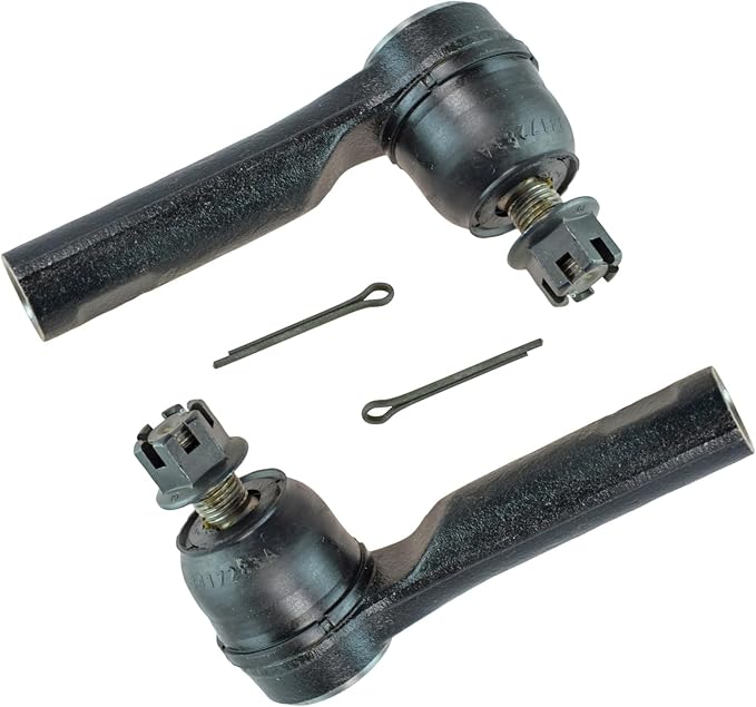 TRQ Outer Driver and Passenger Side Tie Rod Set 2 Piece Compatible with 07–11 Honda CR-V Japan Built 1st VIN J 11–12 CR-Z