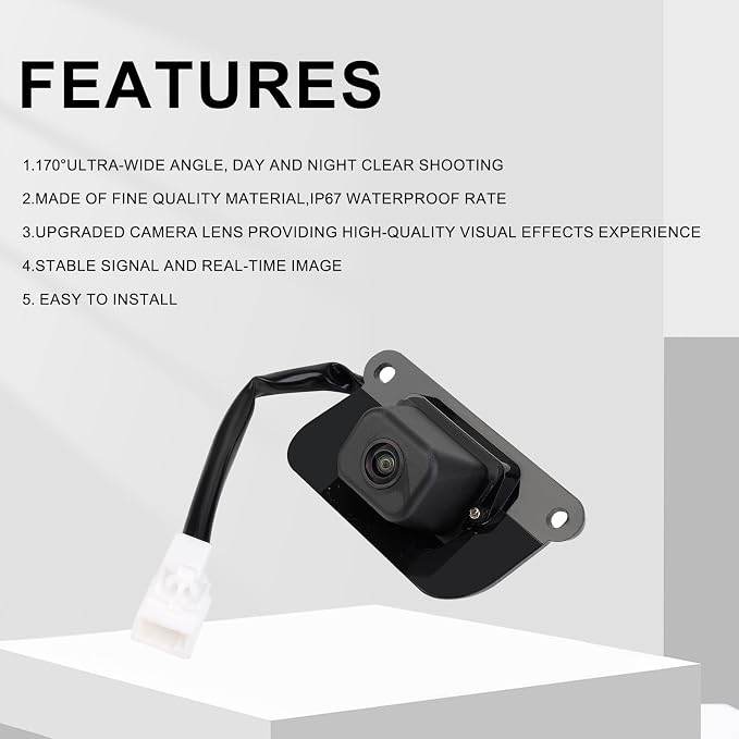 86790-60030 Rear View Backup Camera Compatible with Lexus GX470 2003-2006 Park Assist Camera Replaces # 8679060030