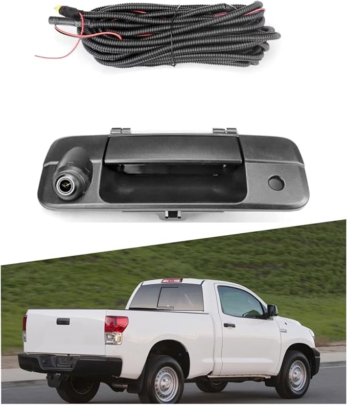 DYRDINSHOW Tailgate Handle Backup Camera for 2007-2014 Tundra Tailgate Handle Rear View Reversing Backup Camera(Color: Black)