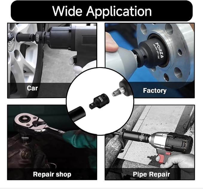 19-Piece 1/2" Drive Twist Impact Socket Set, Damaged Lug Nut Remover Kit, Stripped Bolt Extractor Tool with CR-MO Steel, Professional Metric & SAE Rescue Set