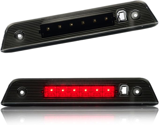 Third 3rd Brake Light LED for 2008-2012 Jeep Liberty, High Mount Rear Brake Lights Assembly for 08-12 Liberty, Waterproof Center Cab Lamp Stop Light (Black)