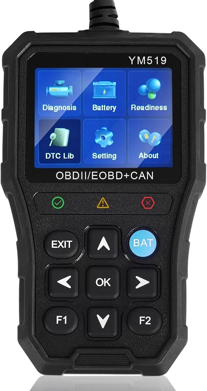 YM519 OBD2 Scanner Diagnostic Tool, Car Code Reader with Check Engine Light Reset, Automotive Engine Fault Code Scan Tool for All OBDII Cars Since 1996
