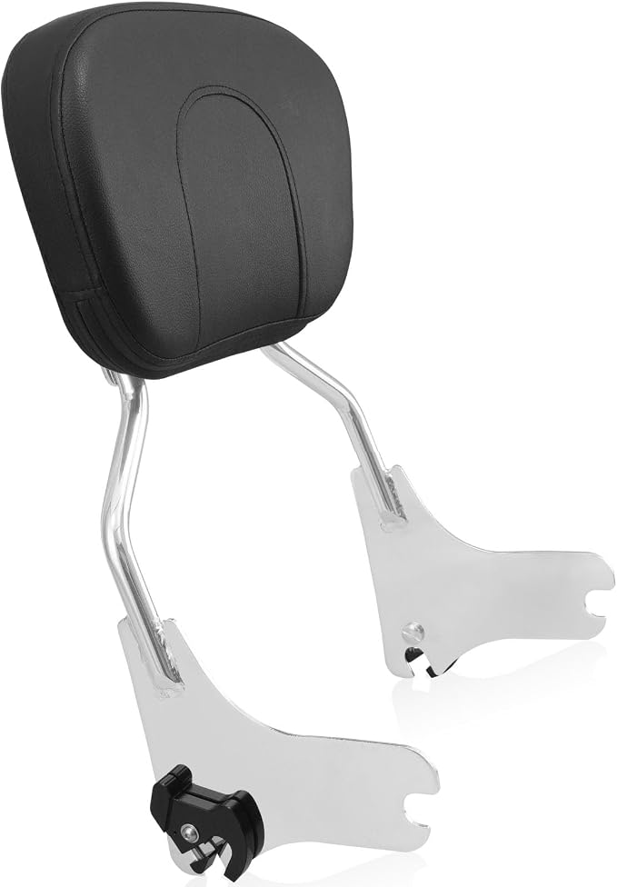 Detachable Rear Passenger Backrest Sissy Bar Fit for Harley Davidson Street Glide Road Glide Road King Electra Glide Ultra Limited 1997-2008 (1997-2008-chrome)