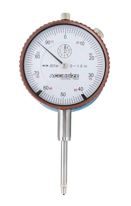Accusize 0-1" Dial Indicator Resolution: 0.001", Magnetic Back, EG08-1600 | 0-1" x 0.001" with magnetic back