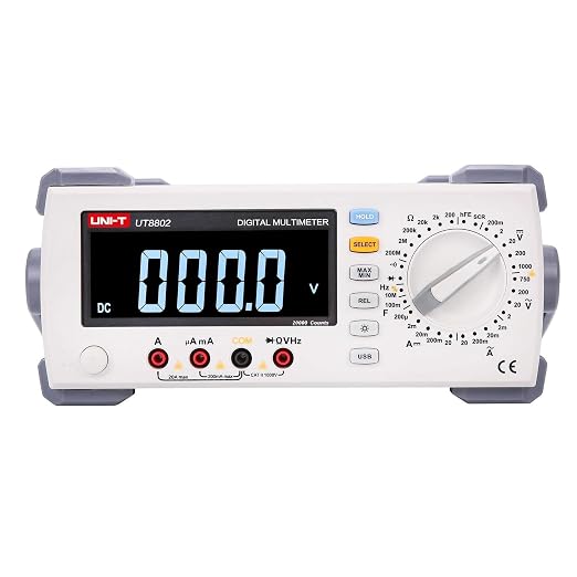 UNI-T UT8802E Digital Multimeter 200000 Counts 100kHz Frequency Response Reading Resolution 5K rdgs/s Fastest Test Rate (UT8802E)