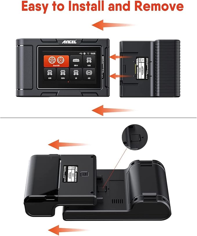 ANCEL HD Series-Compatible Printer for HD3100, HD3100 PRO, HD3200, HD3300, HD3400, HD3500, HD3600: Exclusive Heavy Duty Truck Scanner Diagnostic Tool Accessory for Diesel Vehicle Reports