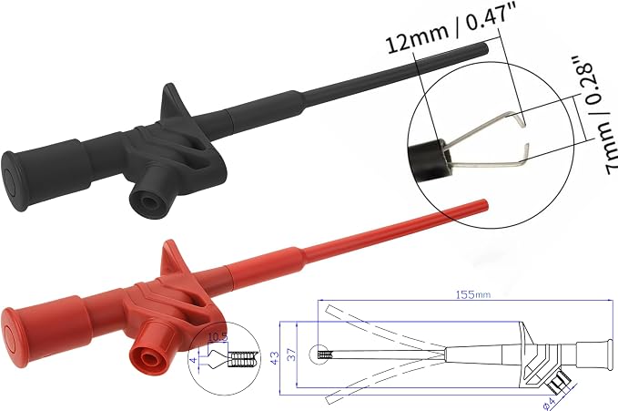 Test Lead Set,4mm Banana Plug (TH-16-KIT)