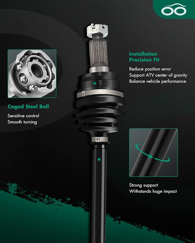 SCITOO CV Axle Shaft Assembly 2010-2013 fits for Polaris Sportsman 550 2010-2015 for Polaris Sportsman 850 Front Left Right 1332383