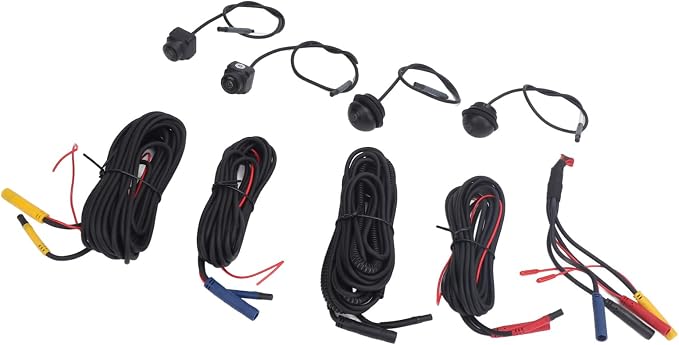 360° Panoramic Car Camera System - 1080P HD Front, Rear, Left & Right View for Car Display (2053A Chip + 6053A Lens)