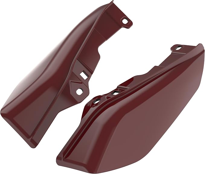 Color - Matched Mid Frame Air Deflectors Heat Shield, Perfectly Fit for Harley Touring Models 2009-2026 Billiard Red