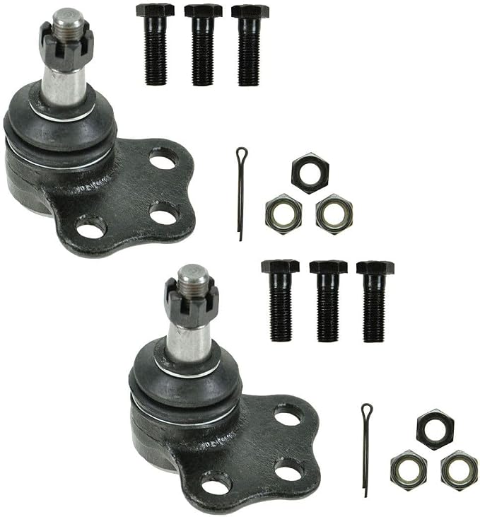 TRQ Front Upper Ball Joint Set Compatible with 2000-2001 Dodge Ram 1500 2000-2002 Ram 2500, 3500