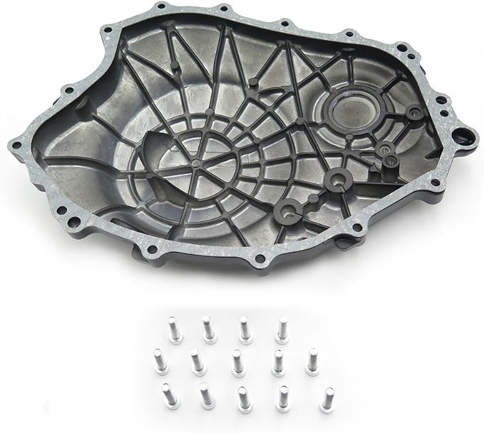 Black Right Engine Clutch Cover Compatible with Hond 2004-2007 CBR 1000RR/ 08-15 CB 1000RR