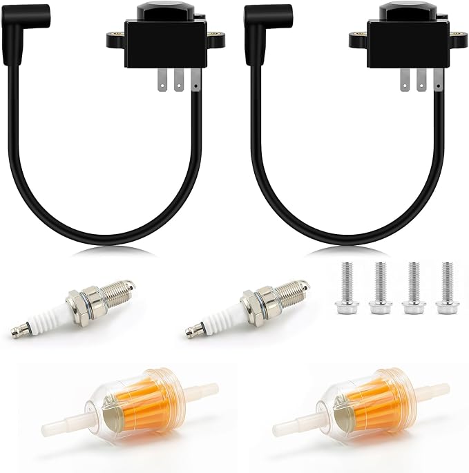 Ignition Coil for Kohler CH740 CV740 SV735 SV740 Replace 24-584-89-S 24-755-172-S 24-584-63-S with Spark Plugs