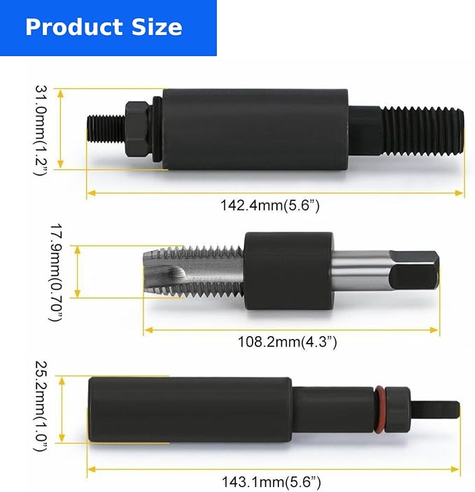 Fuel Injector Sleeve/Cup Remove & Install Tool Kit for All Ford Engines 6.0L and 6.4L 2003-2010