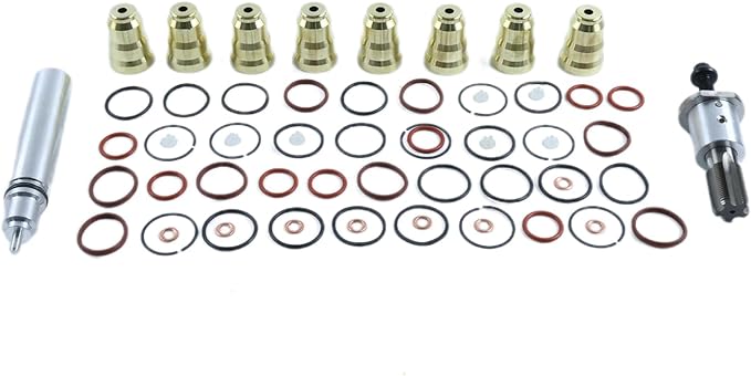Injector Sleeve Cup Removal Installation Tool Kit with O-Ring Seal Kit 1823492C97 Compatible with 1994-2003 Ford 7.3L Navistar DT466E T444E