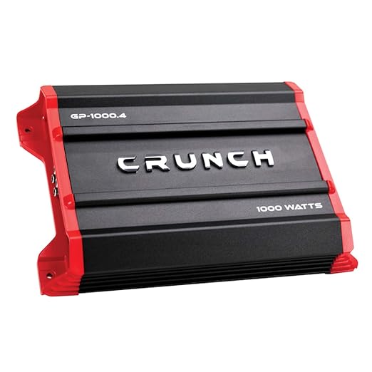 Crunch GP1000.4 Crunch 4X125@4OHMS,2X500WATTS@4OHMS Brid