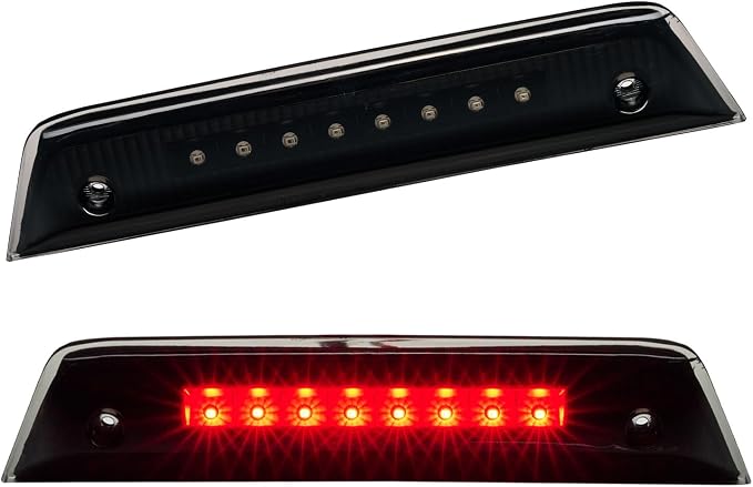 Third 3rd Brake Light LED for 2010-2016 Dodge Journey, High Mount Rear Brake Lights Assembly for 10-16 Journey, Waterproof Center Cab Lamp Stop Light (Black)