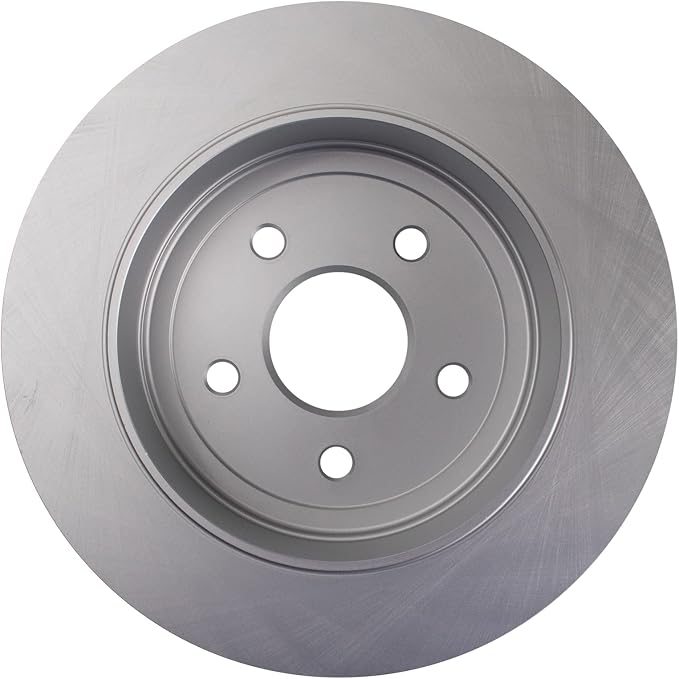 TRQ Rear Brake Rotor Set G Coated Vented Compatible with 2006-2010 Jeep Commander 2005-2010 Grand Cherokee