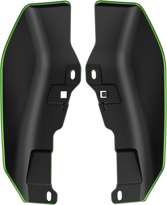 Color - Matched Mid Frame Air Deflectors Heat Shield, Perfectly Fit for Harley Touring Models 2009-2026 Radioactive Green